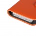 iPhone 4 4s - Genuine Leather Flip Stand Protective Phone Cover Case Wallet - Blue